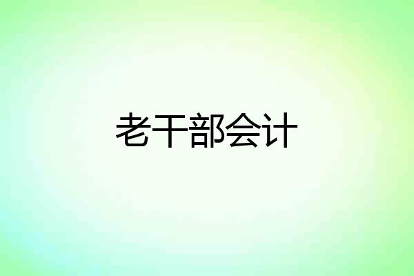 老干部会计