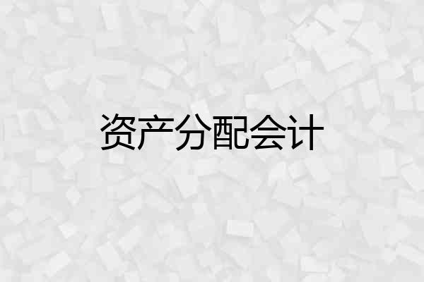 资产分配会计