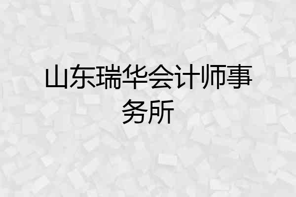 山东瑞华会计师事务所