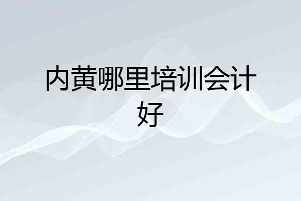 内黄哪里培训会计好