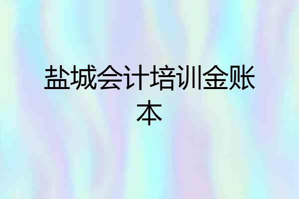 盐城会计培训金账本