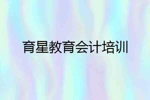 育星教育会计培训