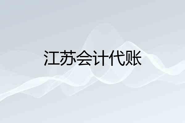 江苏会计代账