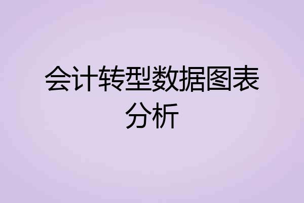 会计转型数据图表分析