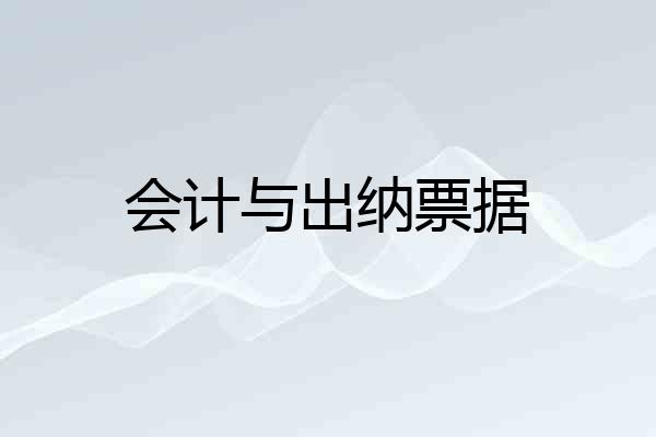 会计与出纳票据