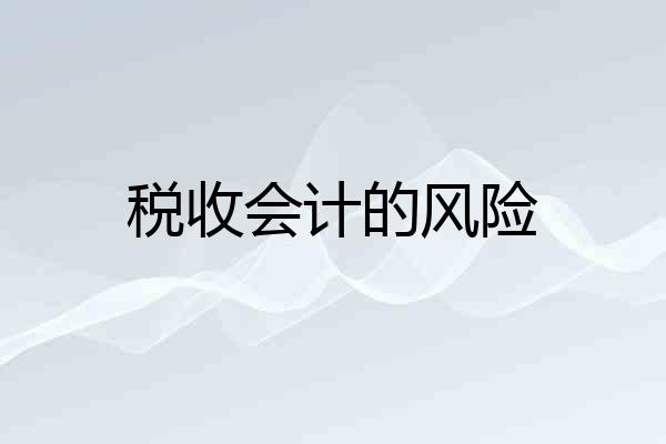 税收会计的风险