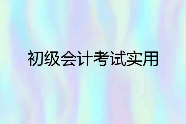 初级会计考试实用