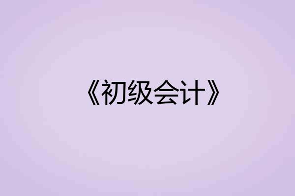 《初级会计》