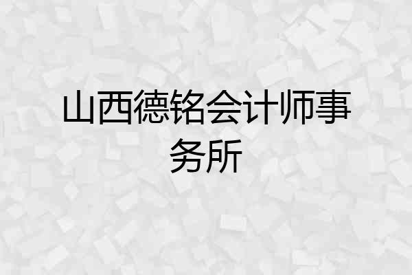 山西德铭会计师事务所