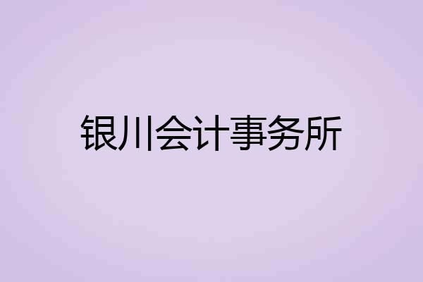 银川会计事务所