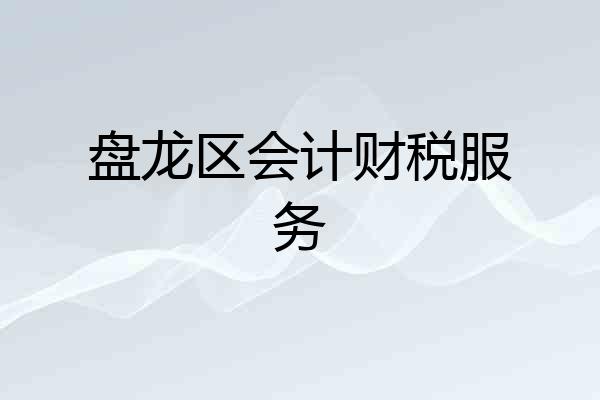 盘龙区会计财税服务