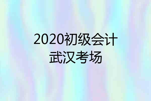 2020初级会计武汉考场
