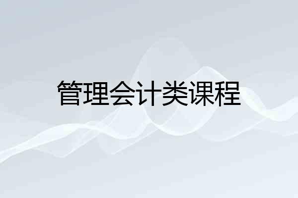 管理会计类课程