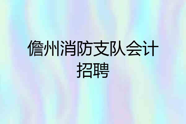 儋州消防支队会计招聘