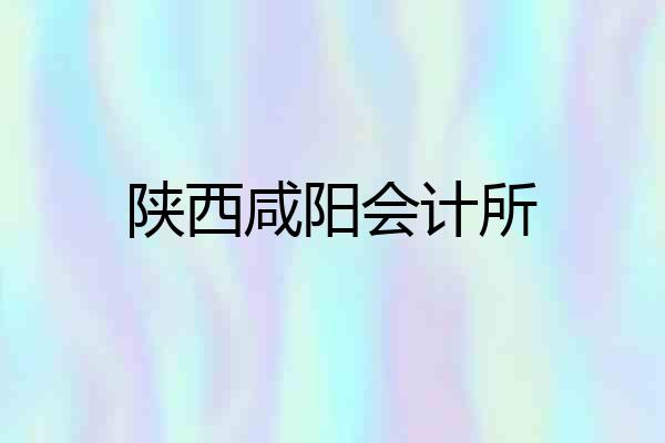 陕西咸阳会计所