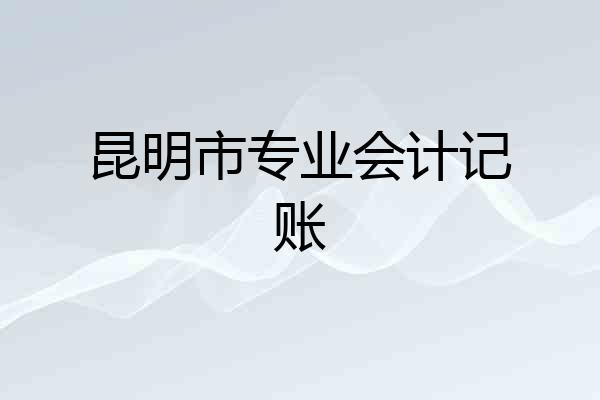 昆明市专业会计记账
