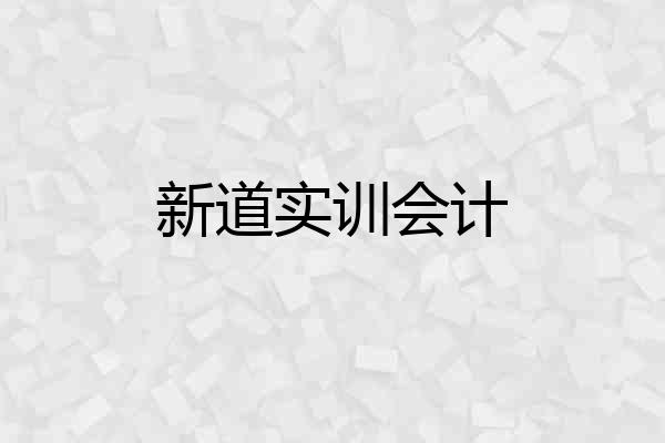 新道实训会计