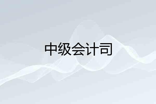 中级会计司