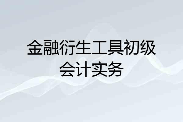 金融衍生工具初级会计实务