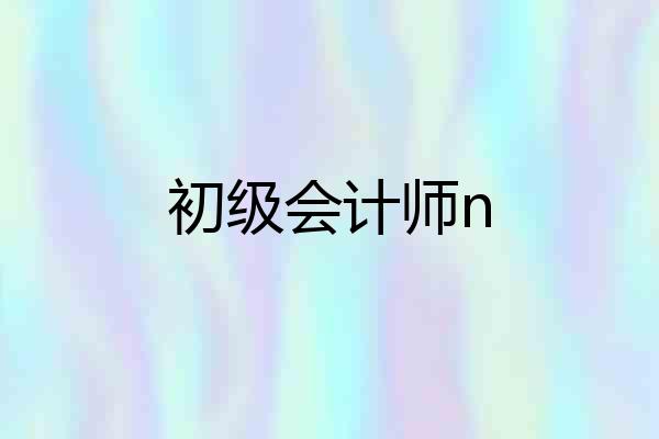 初级会计师n