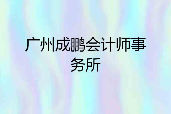 广州成鹏会计师事务所