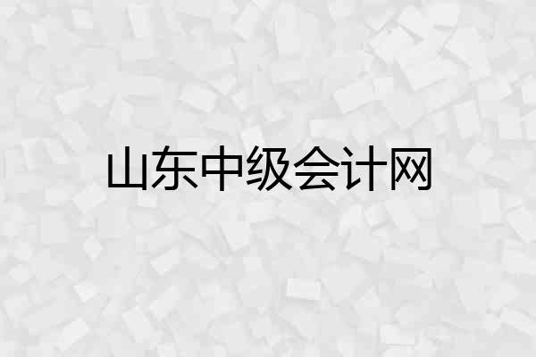 山东中级会计网