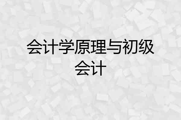 会计学原理与初级会计