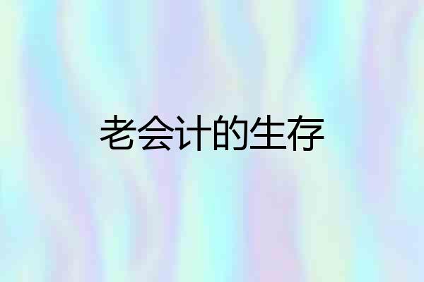 老会计的生存