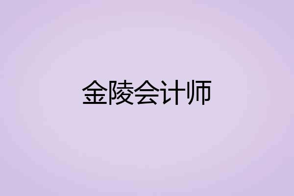 金陵会计师