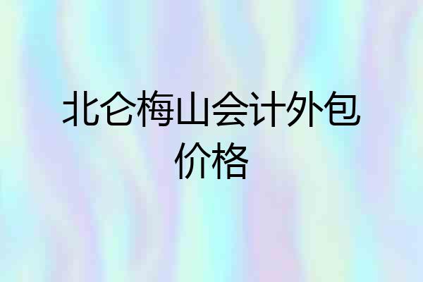 北仑梅山会计外包价格