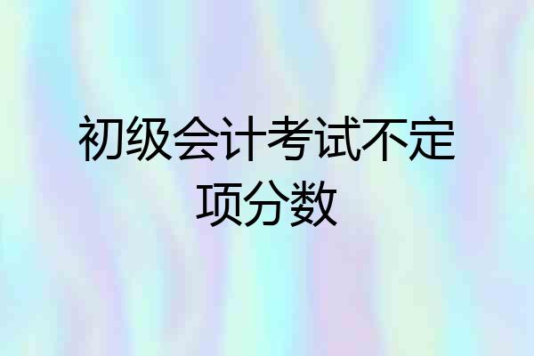 初级会计考试不定项分数