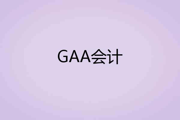 GAA会计