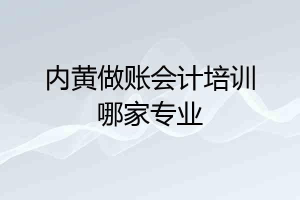 内黄做账会计培训哪家专业