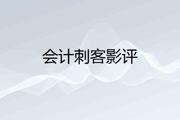 会计刺客影评