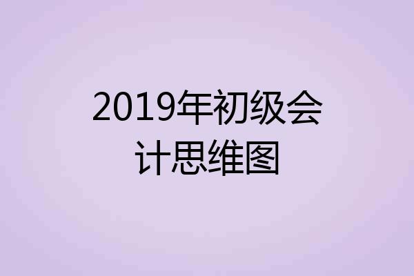 2019年初级会计思维图
