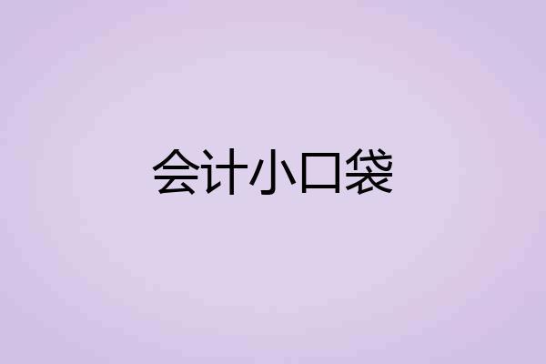 会计小口袋