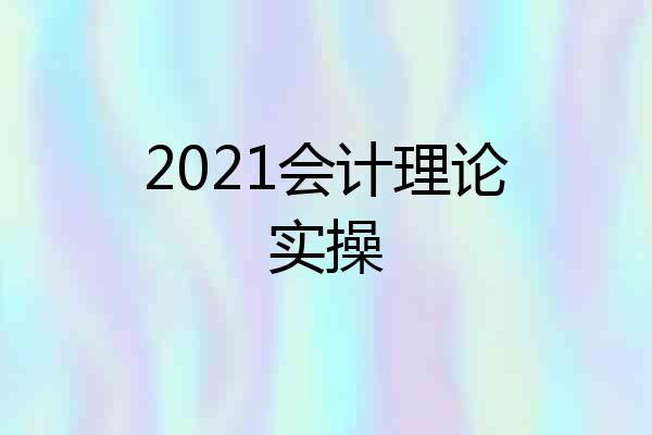 2021会计理论实操