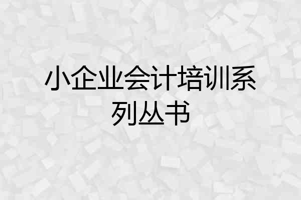 小企业会计培训系列丛书