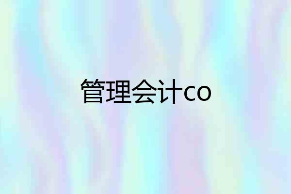 管理会计co