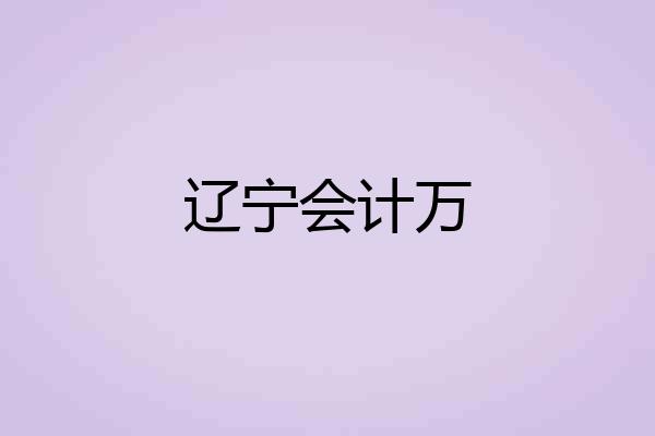辽宁会计万
