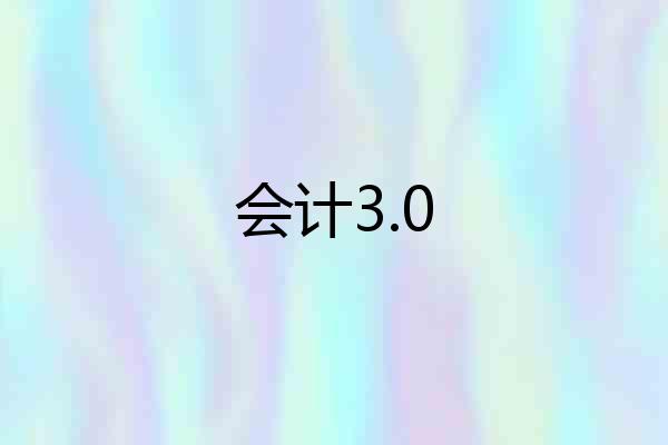 会计3.0