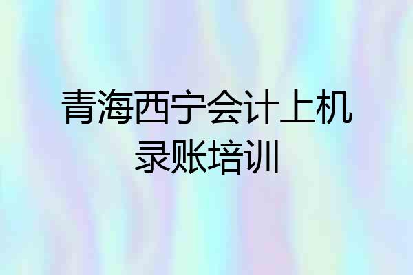 青海西宁会计上机录账培训
