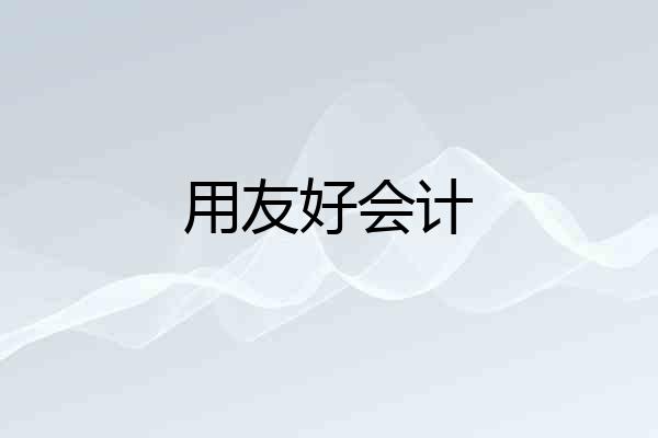 用友好会计