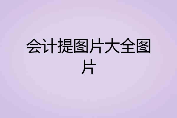 会计提图片大全图片