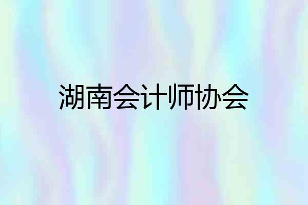 湖南会计师协会