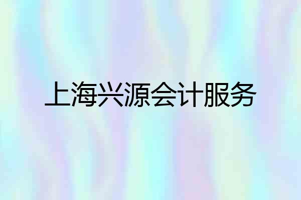 上海兴源会计服务