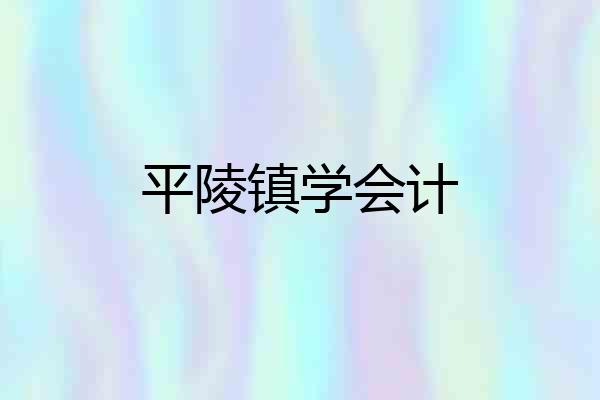 平陵镇学会计
