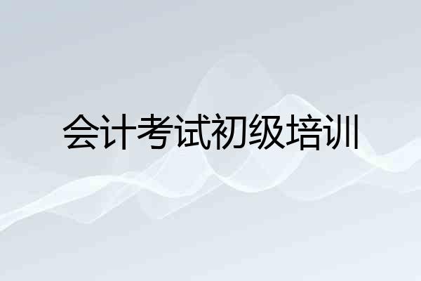 会计考试初级培训