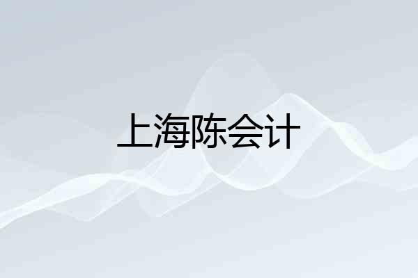 上海陈会计