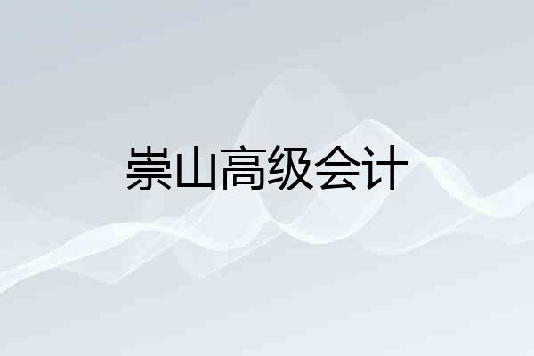 崇山高级会计